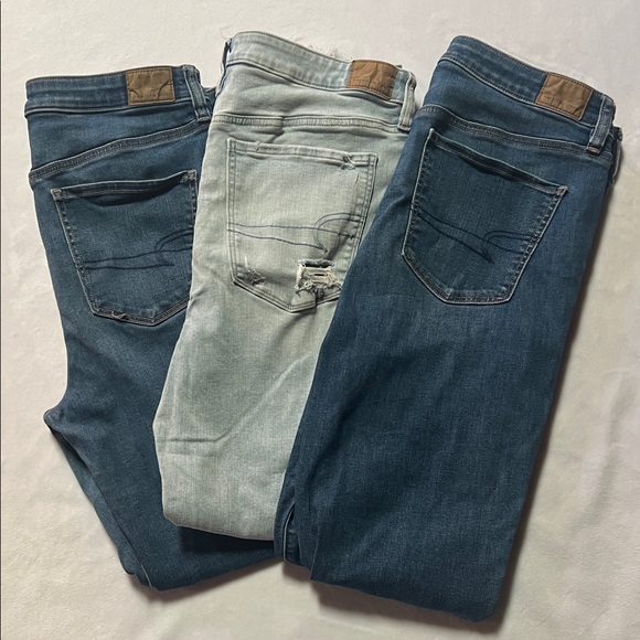 Bundle of 3 high rise jegging 14 long skinny jeans - Picture 5 of 15